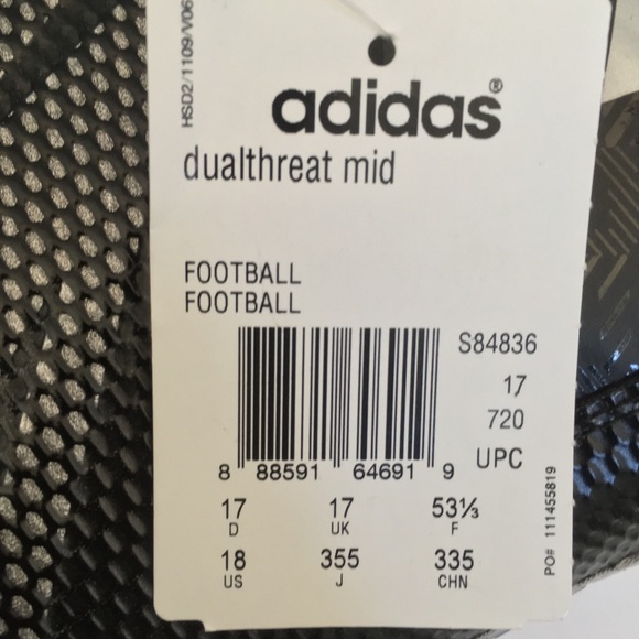 Adidas Dual Threat Mid Techfit Football Cleats - Picture 7 of 7